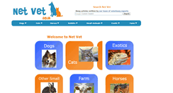Desktop Screenshot of netvet.co.uk